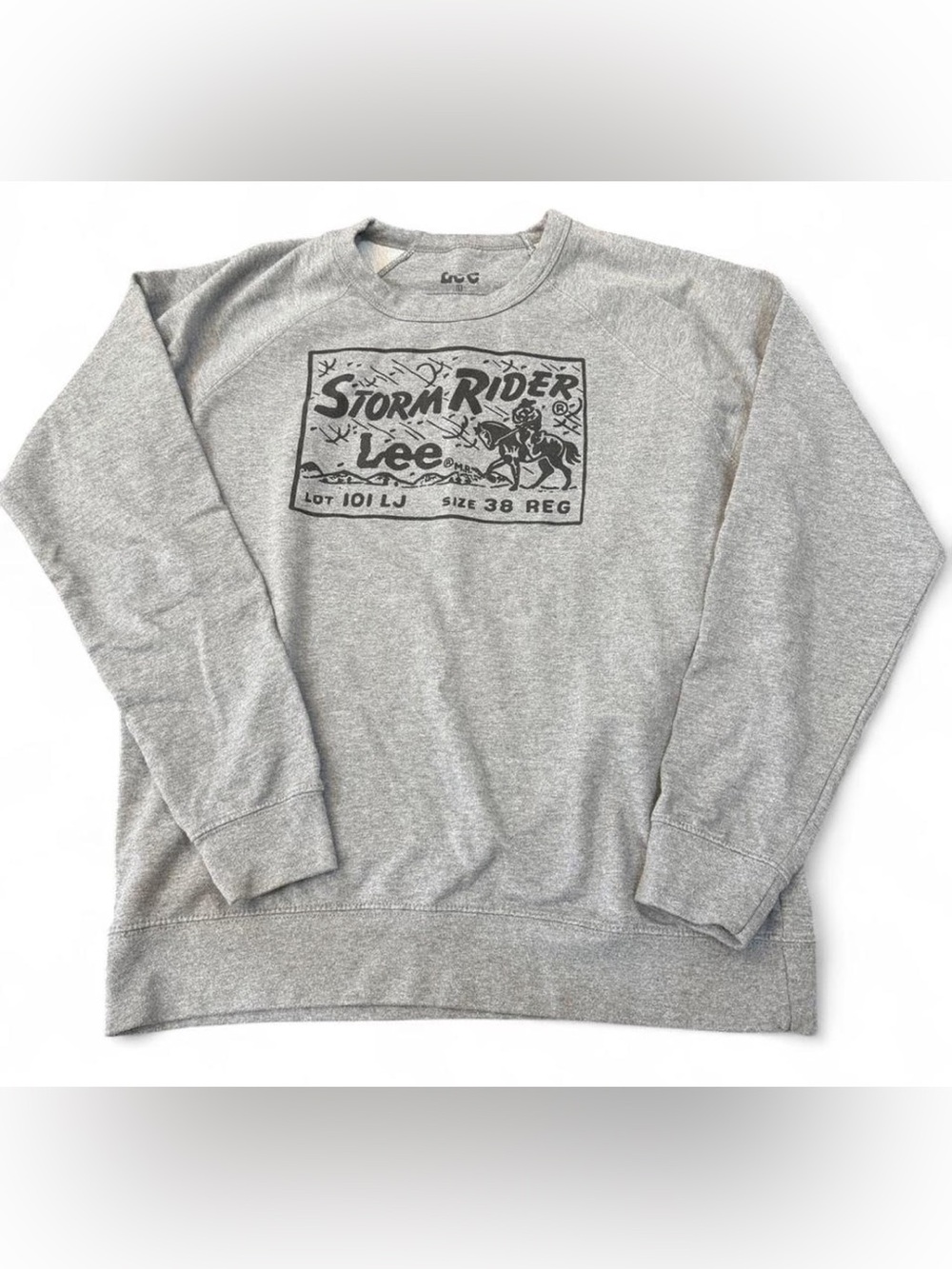 Lee Storm Rider Graphic Crewneck Sweatshirt - Heather Gray